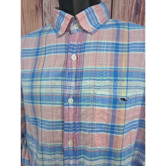Vineyard Vines Mens Classic Fit Tucker Shirt Plaid Medium - Picture 3 of 8